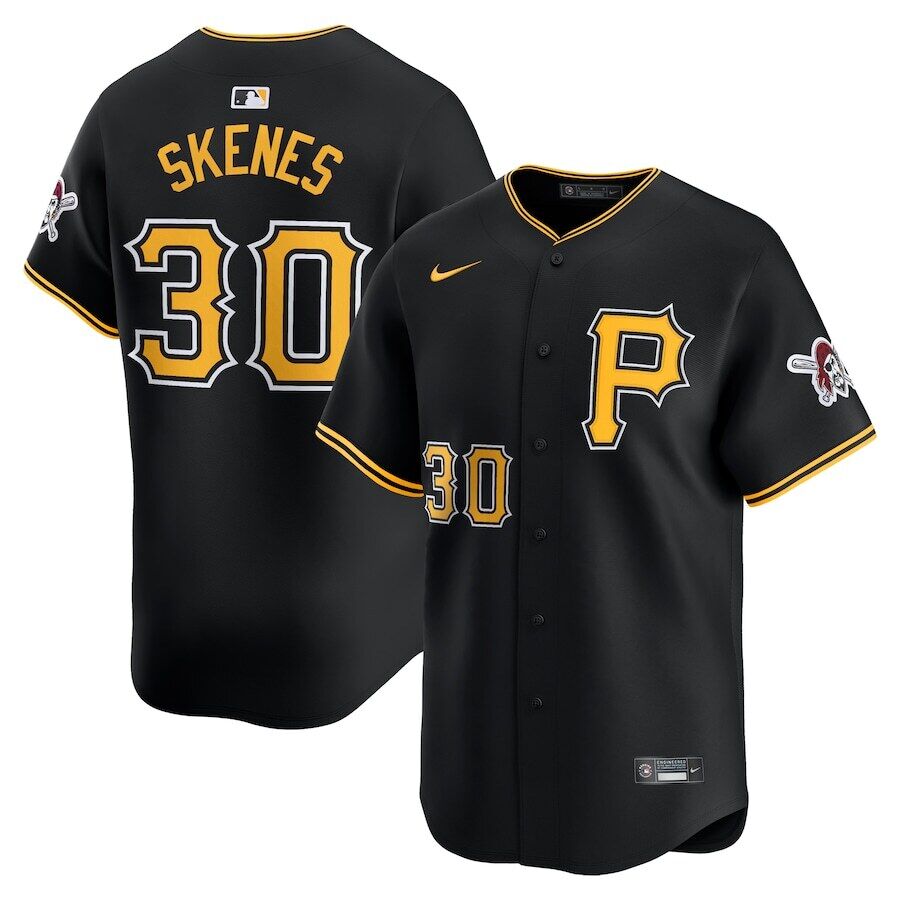 Men%27s Pittsburgh Pirates #30 Paul Skenes Nike Black Alt Limited Baseball Jersey->pittsburgh pirates->MLB Jersey